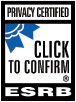 ESRB PRIVACY CERTIFIED MEMBER CONFIRMATION
